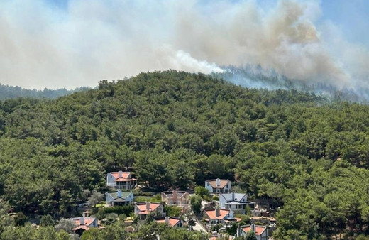 İzmir Urla'da orman yangını: 120 konut tahliye edildi!