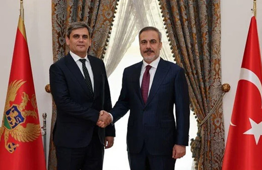 Bakan Fidan, Karadağlı mevkidaşı İbrahimoviç ile bir araya geldi