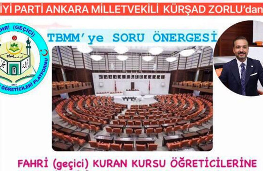 Fahri Kurʼan Kursu Öğreticilerinin sorunları TBMM'ye taşındı