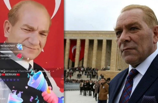 Atatürk'e benzeyen kişi, 30 Ağustos yayınıyla para topladı