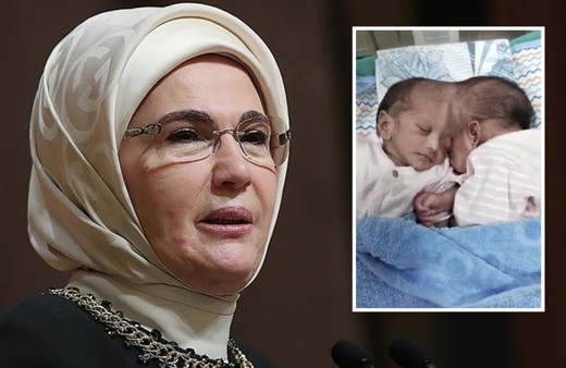 Emine Erdoğan, tarihi ameliyatı gerçekleştiren doktorları tebrik etti