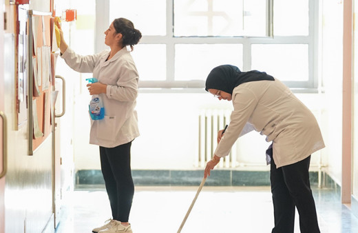 İstanbul'daki okullarda 5 bin 500 ek temizlik personeli göreve başladı