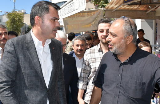 Murat Kurum Adıyamanlı esnafı ziyaret etti