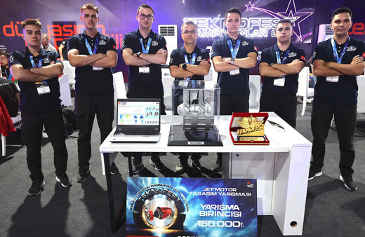 Deniz Harp Okulu öğrencilerinin "askeri turbo fan modülü" TEKNOFEST'te birinci oldu