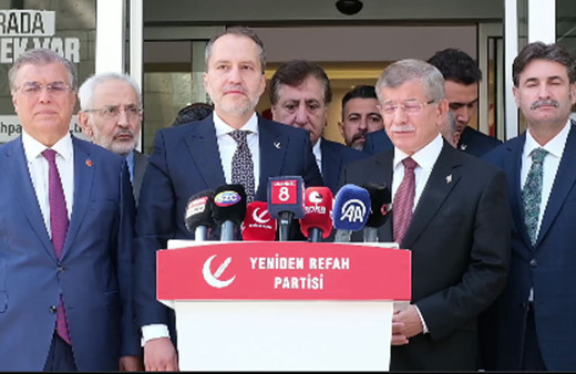 Ahmet Davutoğlu ile Fatih Erbakan görüştü Erbakan'dan seçim ittifakı açıklaması