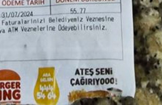 Su faturalarına Burger King reklamı alan Rize Belediyesi'nden açıklama