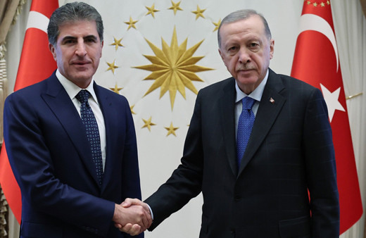 Cumhurbaşkanı Erdoğan, Neçirvan Barzani'yi kabul etti