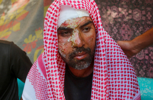 İsrail'in Gazze'deki çadır kampa düzenlediği saldırıda Filistinliler diri diri yandı