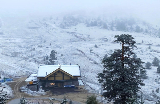 Kartalkaya'ya kar yağdı