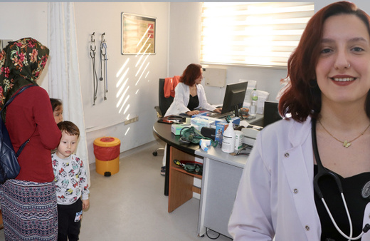 Anne babasının çalıştığı hastaneye doktor olarak atandı
