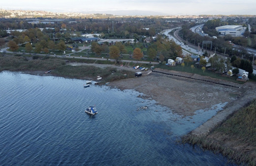 Sapanca Gölü'nde su miktarı son 5 yılın en düşük seviyesine geriledi