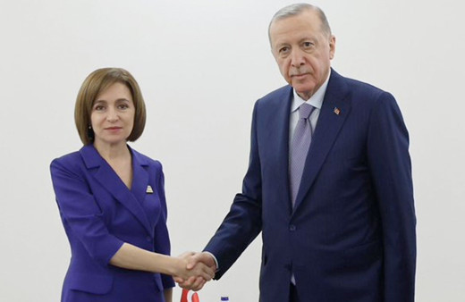 Cumhurbaşkanı Erdoğan, Moldova Cumhurbaşkanı Sandu ile görüştü