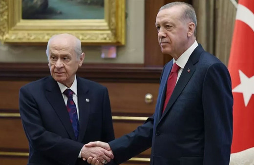 Cumhurbaşkanı Erdoğan ile MHP Lideri Bahçeli ile görüştü