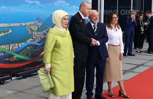 Cumhurbaşkanı Erdoğan, G20 Liderler Zirvesi resmi karşılama törenine katıldı