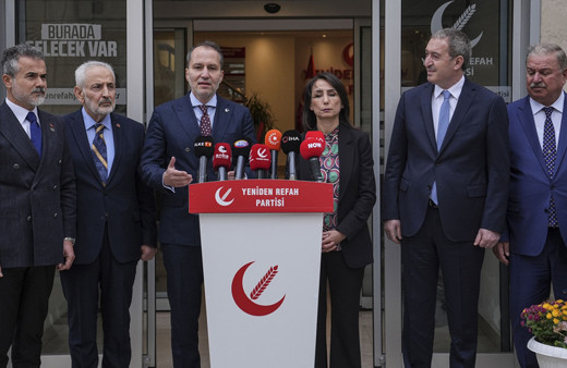 DEM Parti, Yeniden Refah Partisi'ni ziyaret etti! Erbakan ve Hatimoğulları'ndan ortak açıklama