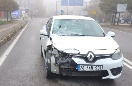 Bartın'da otomobilin çarptığı yaya öldü