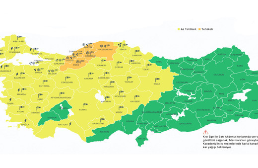 Hafta sonu kar var! Haritaya yansıdı, Meteoroloji uyardı