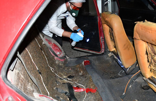 Narin Güran'ın taşındığı araç incelendi! Delil toplama görüntüsü dava dosyasında