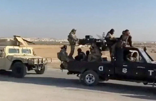 PKK/YPG, Halep’i ABD yapımı zırhlı araçlarla terk ediyor