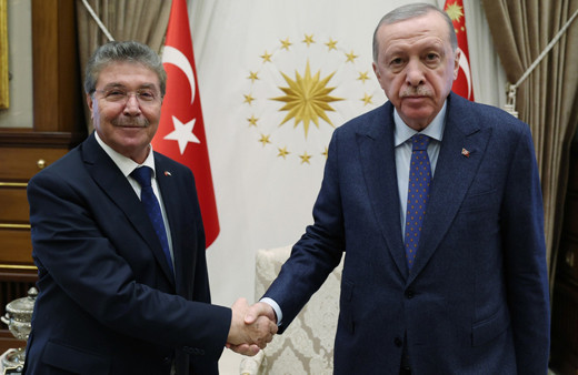 Cumhurbaşkanı Erdoğan, KKTC Başbakanı Üstel'i kabul etti