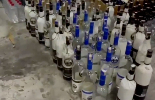"Çengel-8" operasyonlarında 28 bin 400 litre sahte alkol ele geçirildi