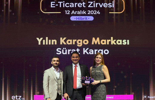 Sürat Kargo, E-Ticaret Zirvesi'nde "yılın kargo şirketi" seçildi