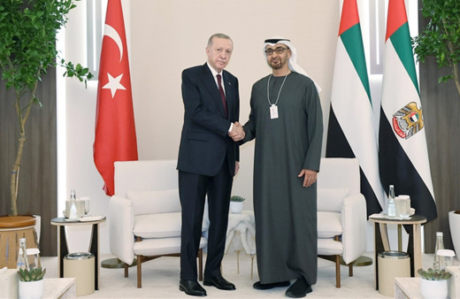 Cumhurbaşkanı Erdoğan, BAE Devlet Başkanı Al Nahyan ile görüştü