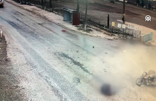 Denizli'de karı kocanın öldüğü kaza güvenlik kamerasında