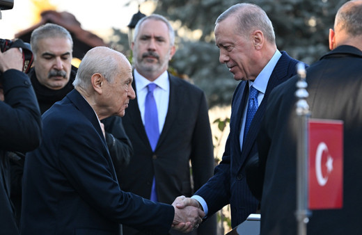 Cumhurbaşkanı Erdoğan ile MHP Genel Başkanı Bahçeli ile bir araya geldi