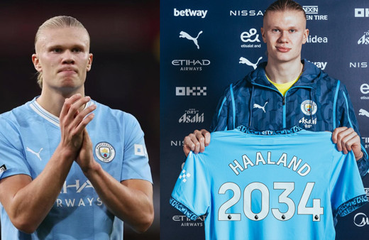 Erling Haaland, Manchester City ile 10 yıllık yeni sözleşme imzaladı