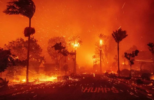 Los Angeles diken üstünde! Santa Ana rüzgarları...