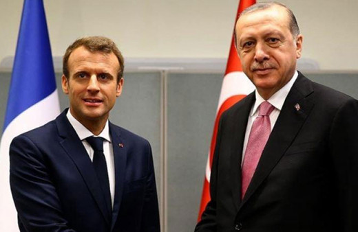 Cumhurbaşkanı Erdoğan, Macron ile görüştü