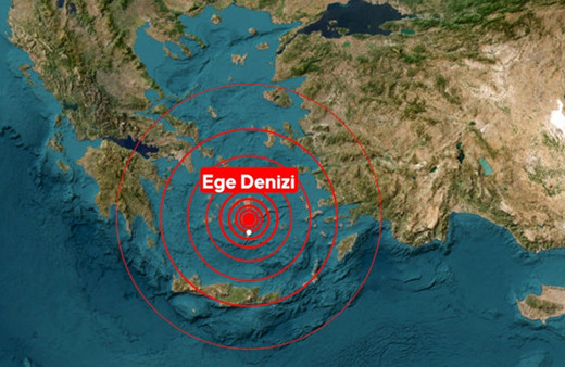 Ege Denizi'nde 6 dakika arayla 2 deprem oldu! AFAD depremlerin şiddetini duyurdu