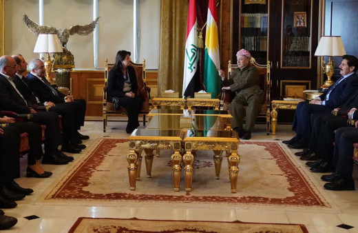 İmralı heyeti Mesut Barzani ile görüştü! DEM Parti'den açıklama geldi