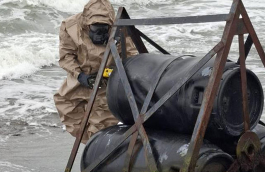 Ordu'da sahile vuran 7 varil incelemeye alındı