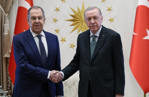 Cumhurbaşkanı Erdoğan, Rusya Dışişleri Bakanı Lavrov'u kabul etti