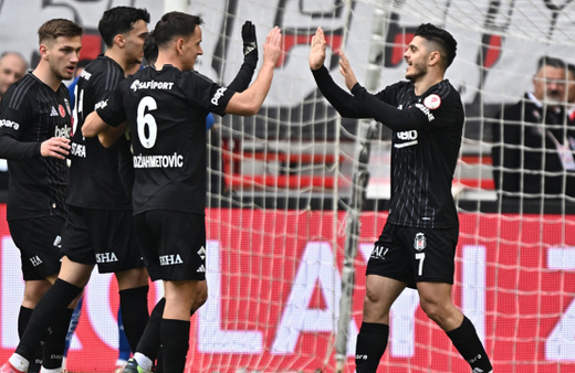 Beşiktaş Antalyaspor'u yenerek Ziraat Türkiye Kupası'nda çeyrek finale yükseldi
