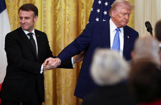 Macron: Gümrük tarifeleri konusunda Trump ile görüşmemiz çok umutlu geçmedi