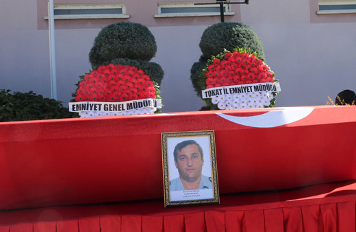Tokat'ta polis memuru Hacı Nuri Erdağ için cenaze töreni düzenlendi