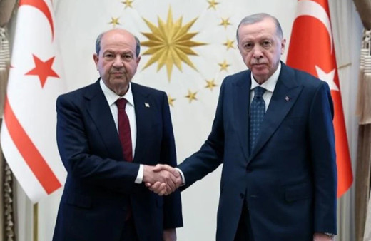 Erdoğan, KKTC Cumhurbaşkanı Tatar ile bir araya geldi