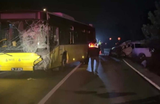 İETT otobüsüyle çarpışan sürücü hayatını kaybetti
