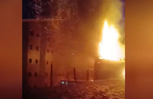 Uludağ'da işletme belgesi olmadığı için kapatılan otelde yangın