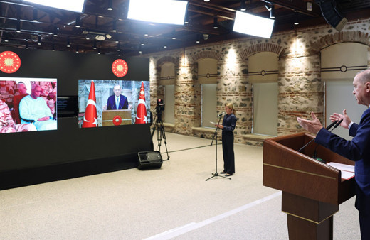 Cumhurbaşkanı Erdoğan, Gine'deki Recep Tayyip Erdoğan Camisi'nin açılış törenine canlı bağlantıyla katıldı