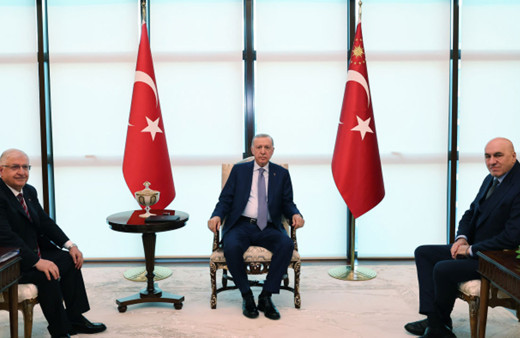 Erdoğan, İtalya Savunma Bakanı Crosetto'yu kabul etti
