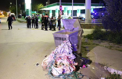 Denizli'de çöp konteynerinde bebek cesedi bulundu