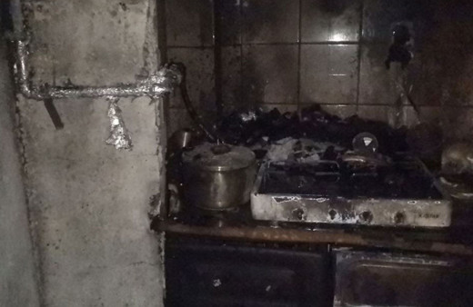 Ocakta unutulan yemek felakete neden oldu!