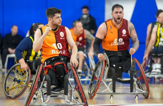 Tekerlekli Sandalye Basketbol Süper Ligi'nde Galatasaray, şampiyonluğa ulaştı