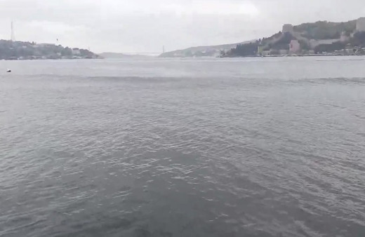 İstanbul depremi sonrasında İstanbul Boğazı'nda çekilen görüntü