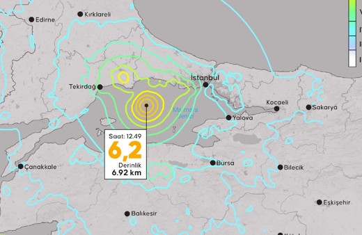 İstanbul'daki depremin teknik analizi: AFAD yayınladı,15 kilometrelik segment kırıldı