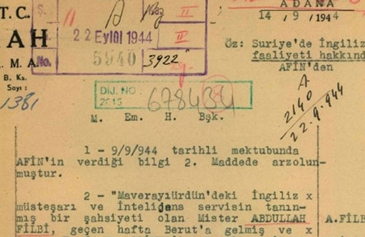 MİT, İngiliz istihbaratçı Philby'nin Ürdün'deki faaliyetine ilişkin raporu paylaştı